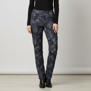 LISETTE Black and Blue Textured Pants Size 10